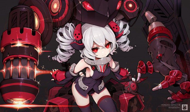 Обои картинки фото аниме, оружие,  техника,  технологии, benghuai, xueyuan