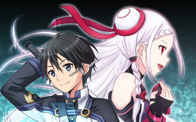 Обои картинки фото аниме, sword art online, мастера, меча, онлайн