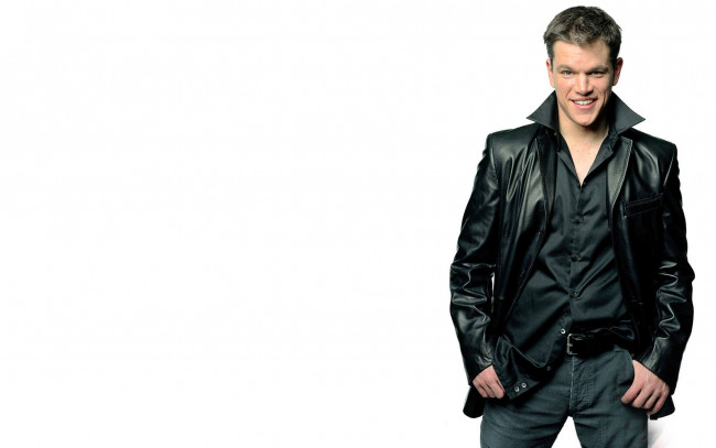 Обои картинки фото мужчины, matt damon, улыбка