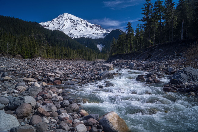 Обои картинки фото природа, реки, озера, река, горы, лес