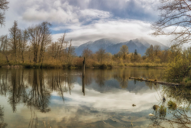 Обои картинки фото природа, реки, озера, река, лес, горы