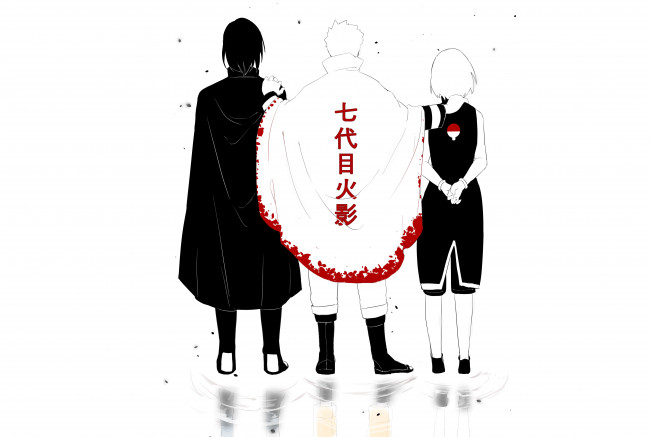 Обои картинки фото аниме, naruto, team, 7