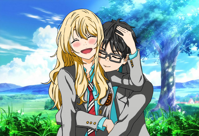 Обои картинки фото аниме, shigatsu wa kimi no uso, твоя, апрельская, ложь