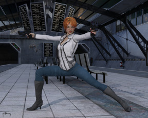 Картинка 3д+графика фантазия+ fantasy девушка взгляд фон