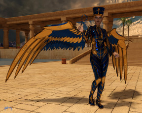 Картинка 3д+графика существа+ creatures девушка взгляд фон