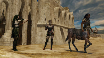 Картинка 3д+графика существа+ creatures девушки взгляд фон