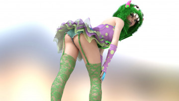 Картинка 3д+графика фантазия+ fantasy девушка взгляд фон