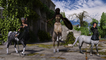 Картинка 3д+графика существа+ creatures кентавры