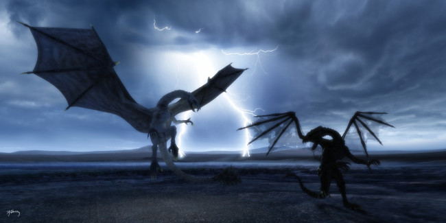 Обои картинки фото 3д графика, существа , creatures, драконы