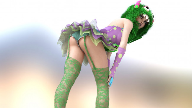 Обои картинки фото 3д графика, фантазия , fantasy, девушка, взгляд, фон