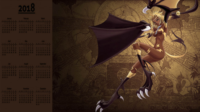 Обои картинки фото календари, фэнтези, существо, крылья, взгляд