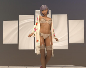 Картинка 3д+графика люди+ people фон взгляд девушка