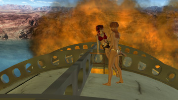 Картинка 3д+графика фантазия+ fantasy фон взгляд девушка