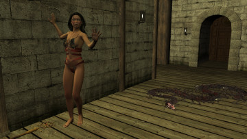 Картинка 3д+графика фантазия+ fantasy фон взгляд девушка