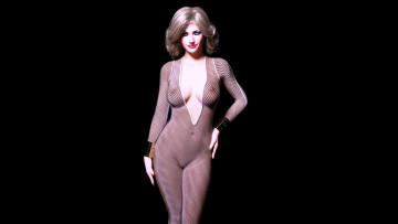 Картинка 3д+графика люди+ people фон девушка взгляд