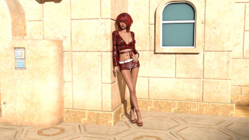 Картинка 3д+графика люди+ people фон взгляд девушка