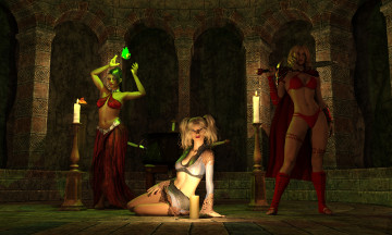 Картинка 3д+графика фантазия+ fantasy фон девушки взгляд