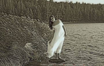 Картинка календари компьютерный+дизайн флора природа растение девушка водоем