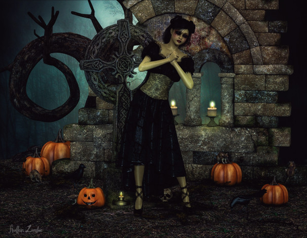 Обои картинки фото 3д графика, праздники , holidays, фон, взгляд, девушка