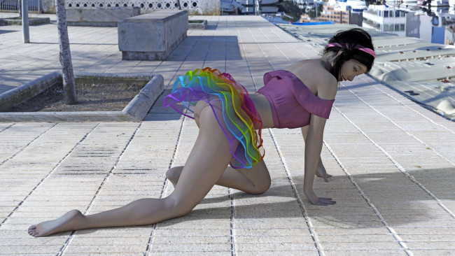 Обои картинки фото 3д графика, люди , people, взгляд, фон, девушка