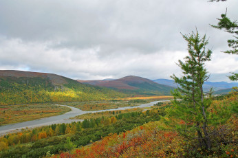 Картинка полярный+урал природа горы полярный урал россия река