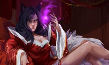 Картинка видео+игры league+of+legends ahri магия