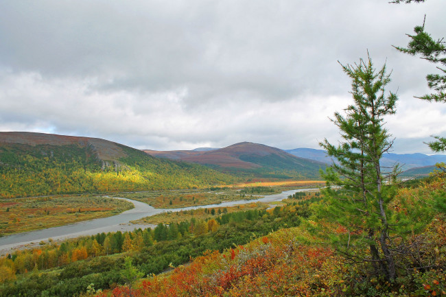 Обои картинки фото полярный урал, природа, горы, полярный, урал, россия, река