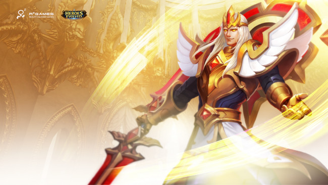 Обои картинки фото видео игры, heroes evolved, мужчина, меч, броня