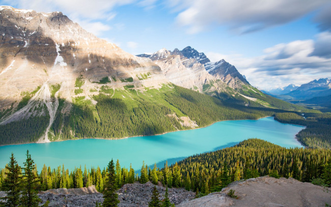 Обои картинки фото природа, реки, озера, горы, озеро, лес