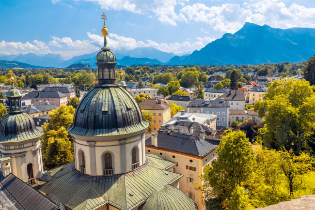 Обои картинки фото города, зальцбург , австрия, панорама