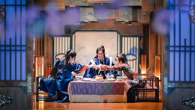 Обои картинки фото кино фильмы, shan he ling | word of honor, персонажи, застолье