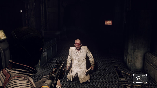 Обои картинки фото видео игры, afterfall,  insanity, человек, оружие, монстр