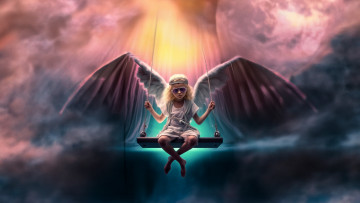 Картинка фэнтези ангелы нейросети графика нейроарт ai art нейронные сети рисунки нейро искусство