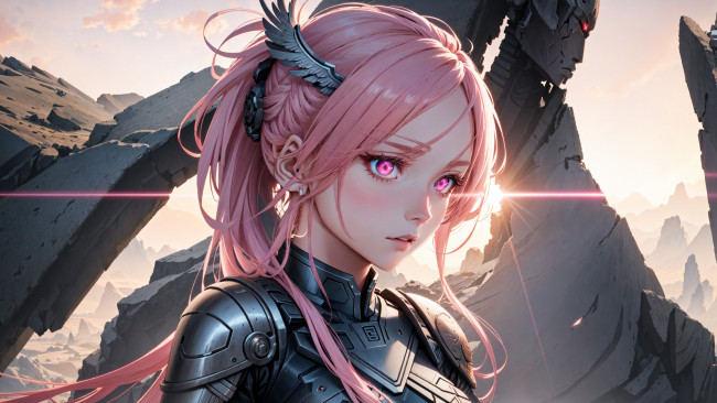 Обои картинки фото аниме, unknown,  другое , нейросети, графика, нейроарт, ai, art, нейронные, сети, рисунки, нейро, искусство, девушка