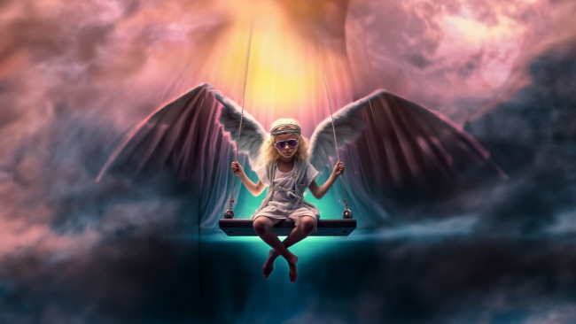 Обои картинки фото фэнтези, ангелы, нейросети, графика, нейроарт, ai, art, нейронные, сети, рисунки, нейро, искусство