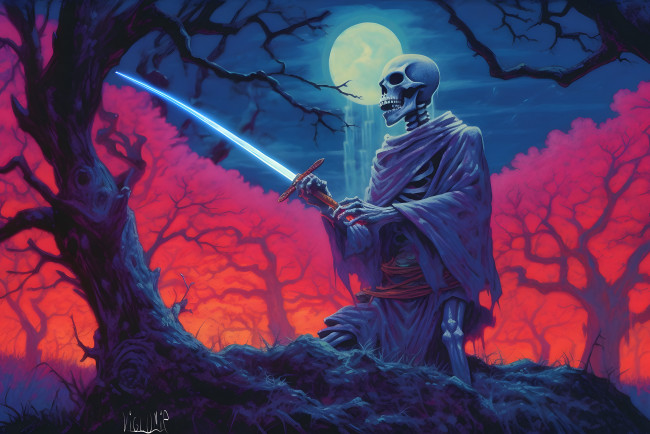 Обои картинки фото фэнтези, нежить, нейросети, графика, нейроарт, ai, art, нейронные, сети, рисунки, нейро, искусство