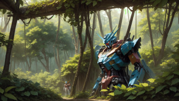 Картинка фэнтези роботы +киборги +механизмы нейросети графика нейроарт ai art нейронные сети рисунки нейро искусство нейрографика graphics neuroart neural networks drawings neuro neurography