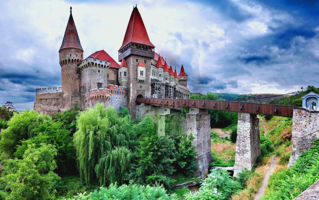 Обои картинки фото corvin castle, romania, города, - дворцы,  замки,  крепости, corvin, castle