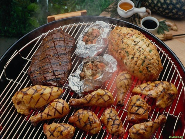 Обои картинки фото еда, шашлык, барбекю