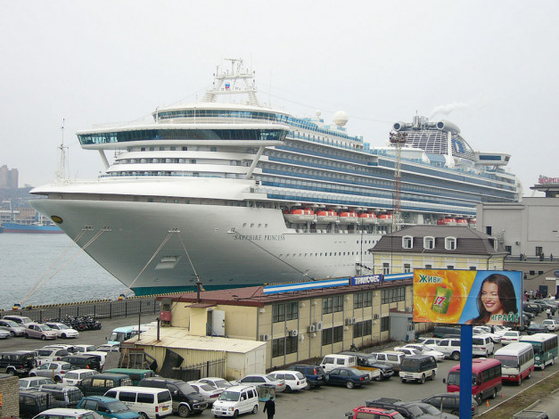 Обои картинки фото sapphire, princess, корабли, лайнеры