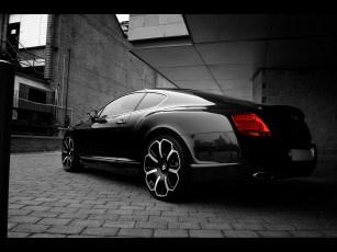 Картинка 2008 project kahn bentley gts black edition автомобили