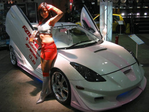 Картинка автомобили авто девушками