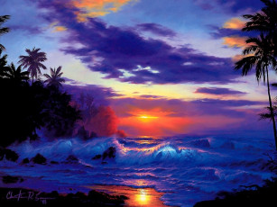 Картинка рисованные природа