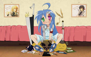 Картинка аниме lucky star