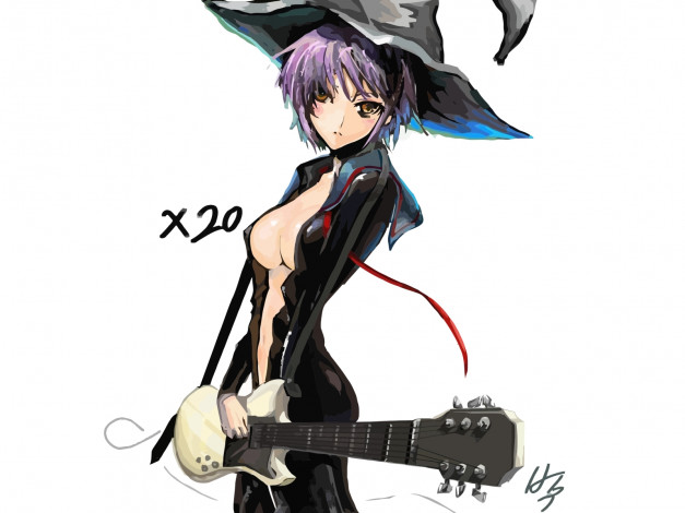 Обои картинки фото аниме, the, melancholy, of, haruhi, suzumiya