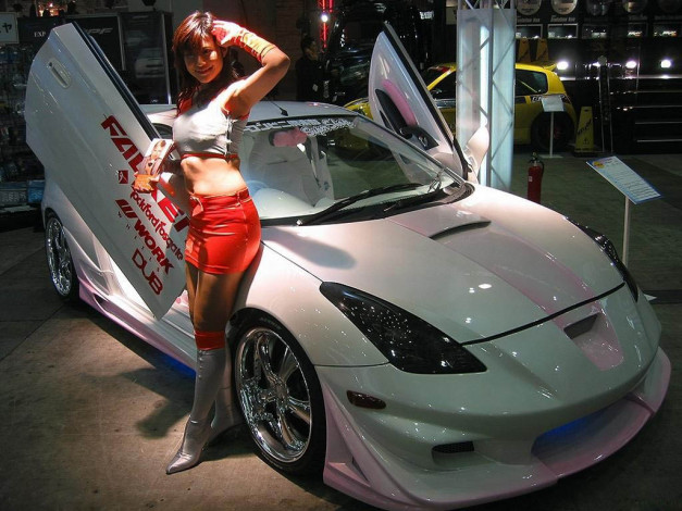 Обои картинки фото автомобили, авто, девушками