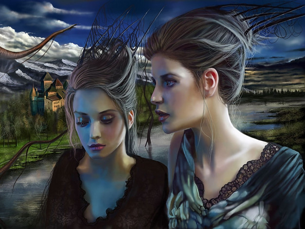 Обои картинки фото фэнтези, девушки