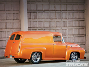 Картинка 1956 ford f100 panel truck автомобили custom van`s