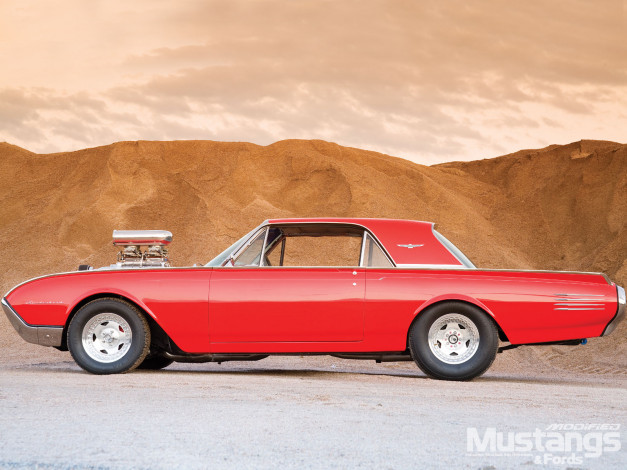 Обои картинки фото 1961, ford, thunderbird, автомобили, hotrod, dragster