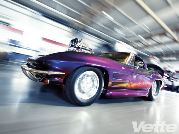 Обои картинки фото 1964, chevrolet, corvette, автомобили